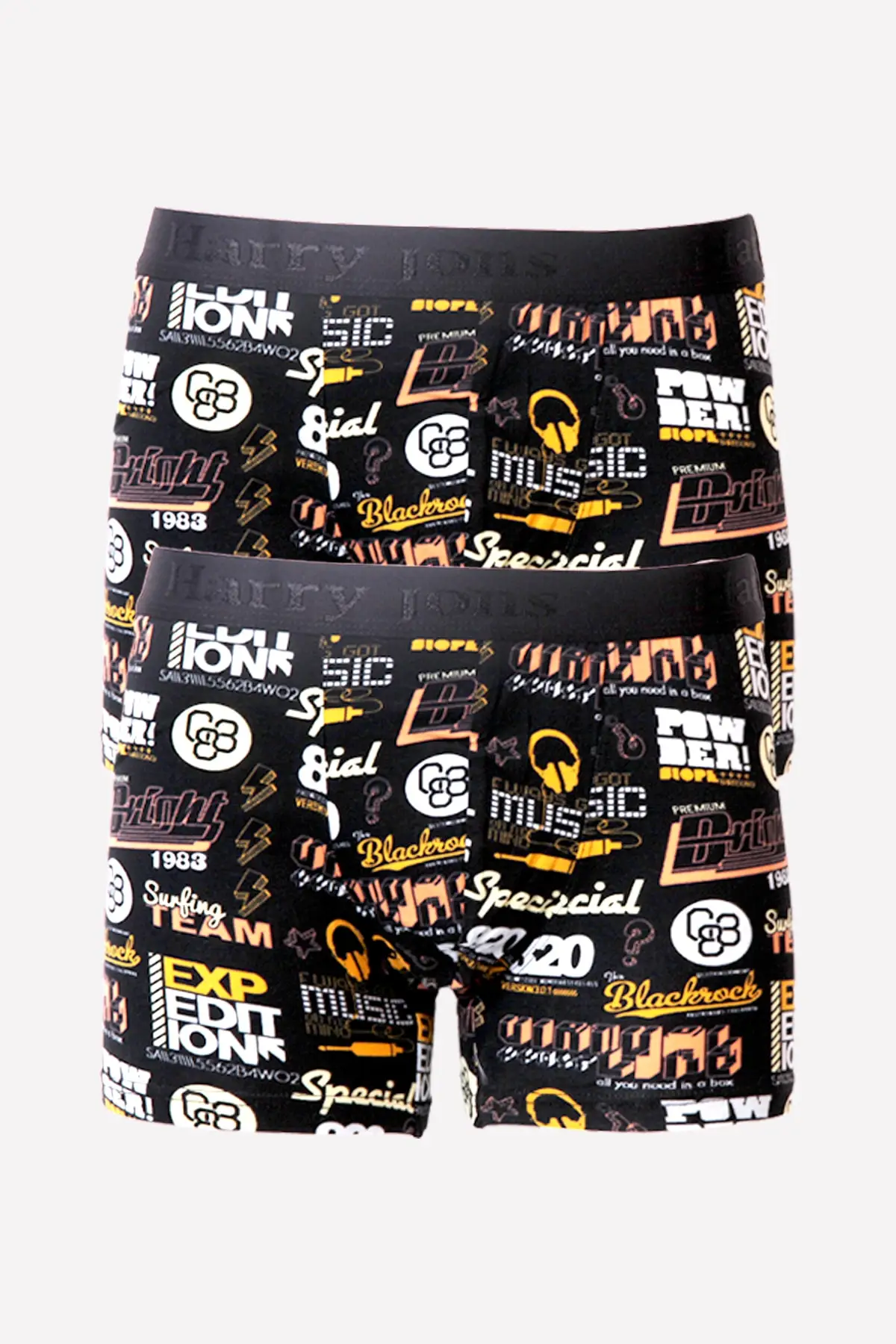 

Men CottoMen Color Black Patter Mened Boxer 2-pack Hi-08 _ 2 pieces