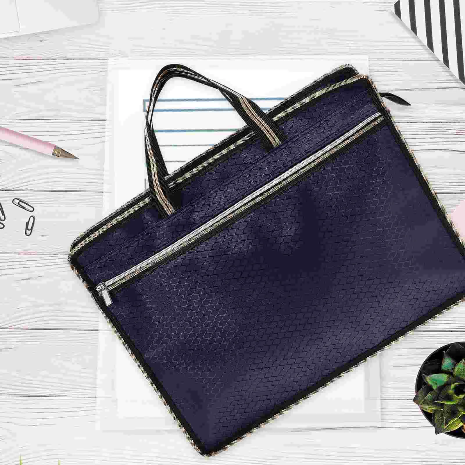 

Document Holder Oxford Cloth File Bag Oxford Cloth Bill Organizer Storage Bag