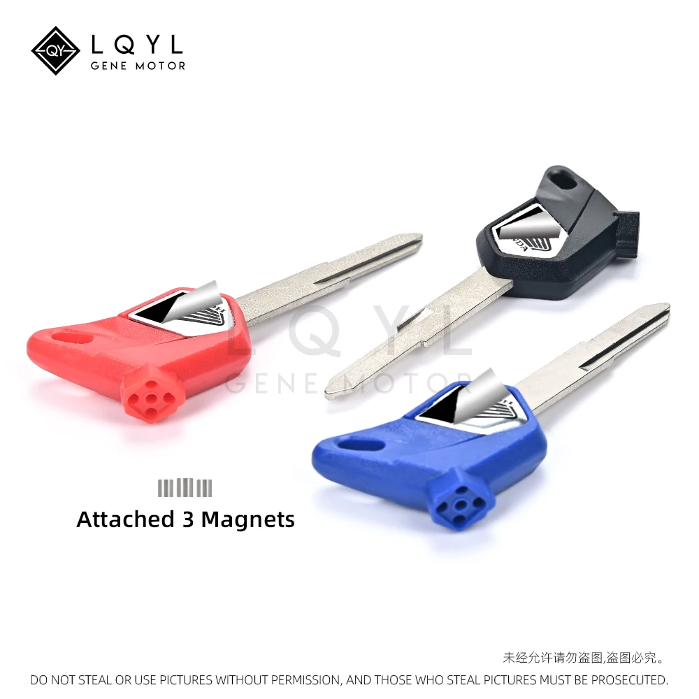 Пустой ключ LQYL для мотоцикла замена необработанных ключей HONDA скутера магнитный