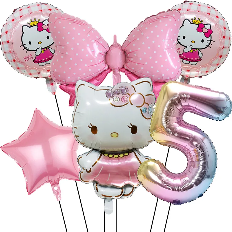 

Алюминиевый шар Hello Kitty с розовым бантом 32 дюйма MINISO
