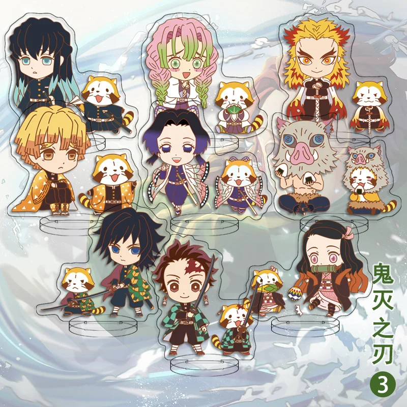 9 шт./лот аниме рассекающий демонов киметасу No Yaiba мини акриловая экшн-фигурка