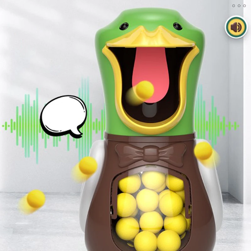 

Hungry Shooting Duck Toys Air Gun Soft Bullet Ball With Scoring Battle Games Kids Gifts