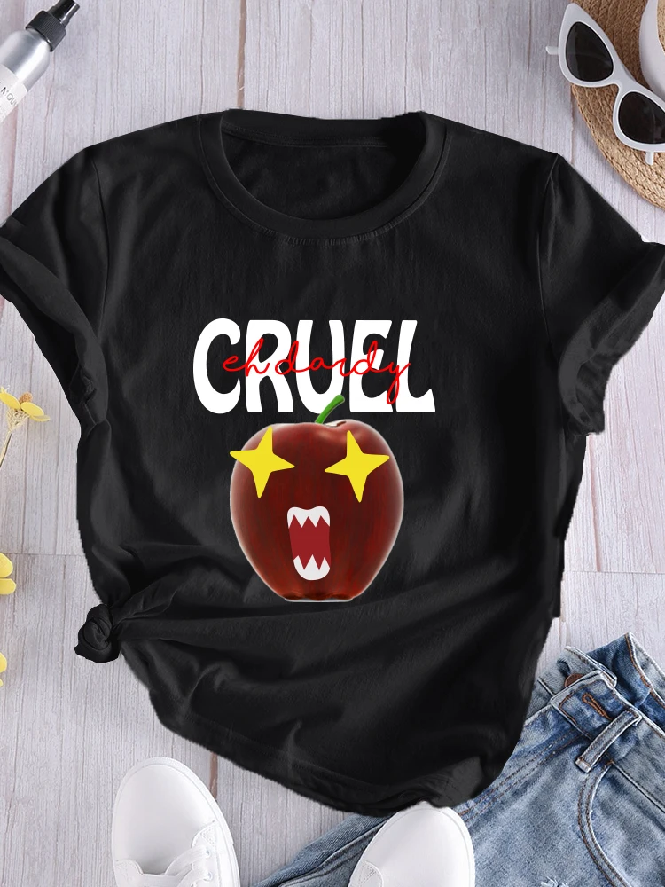 

Футболка женская с круглым вырезом, свободный белый топ с радужным принтом, Повседневная рубашка с коротким рукавом, лето 2022