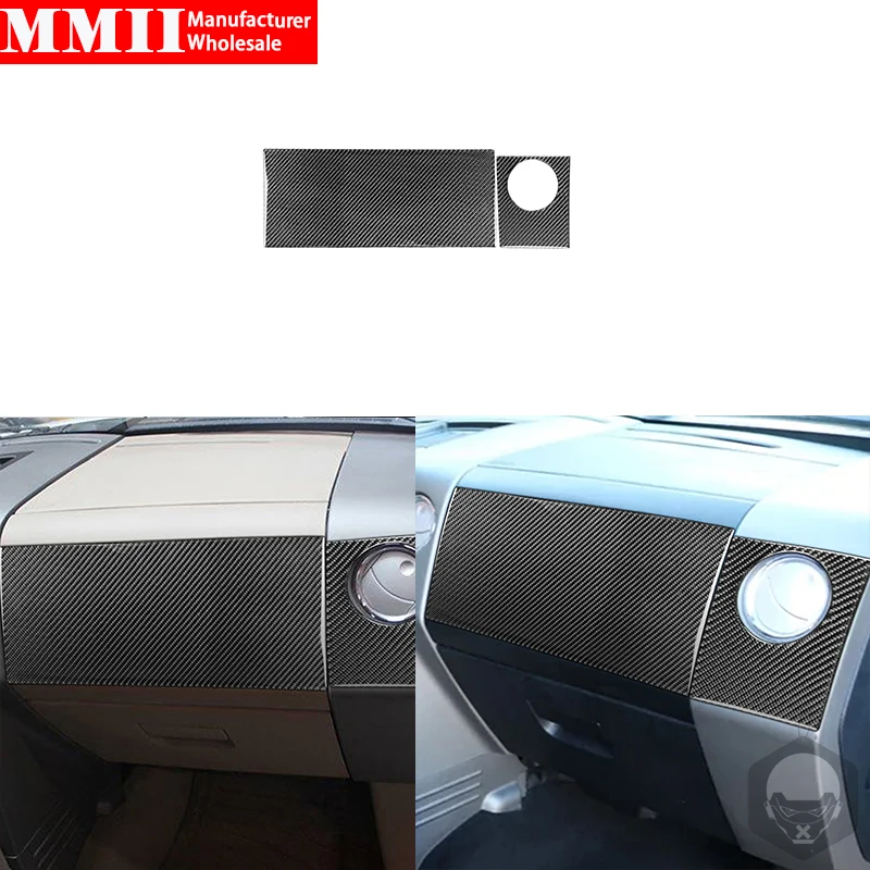 

For Ford F150 F 150 2004-2008 Real Carbon Fiber Car Box Panel Air Outlet Frame Decoration Interior Trim Stickers Car Accessories