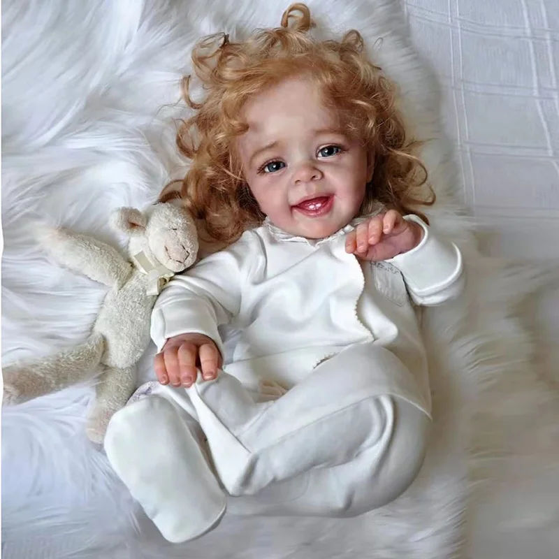 

Кукла реборн с светлыми волосами, 60 см, многослойная, с видимыми венами