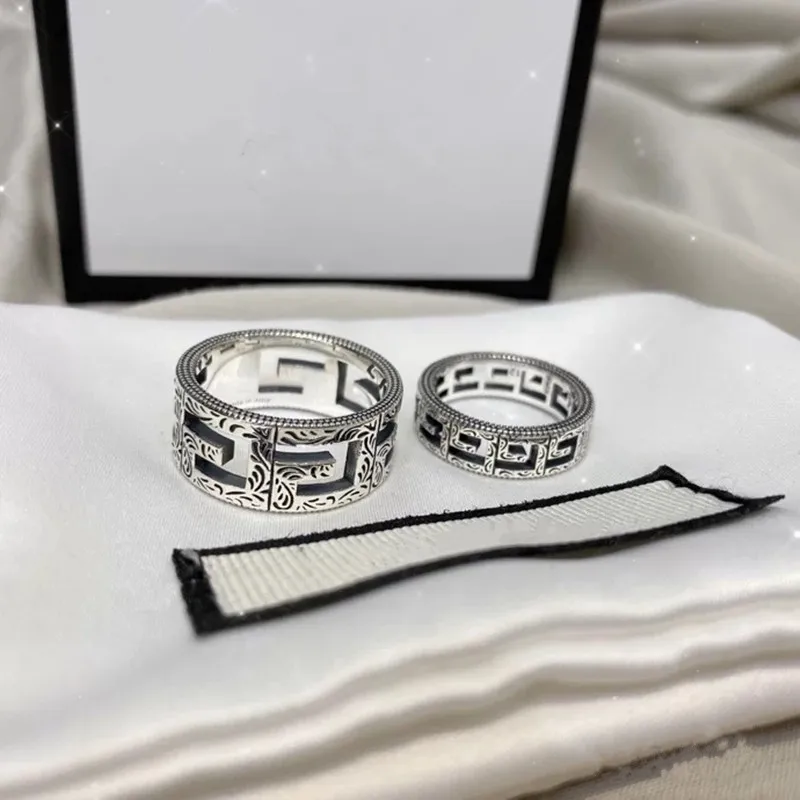 

Luxury Brand Style Couple Ring Vintage Classic Style High-End Jewelry Fashion Piece