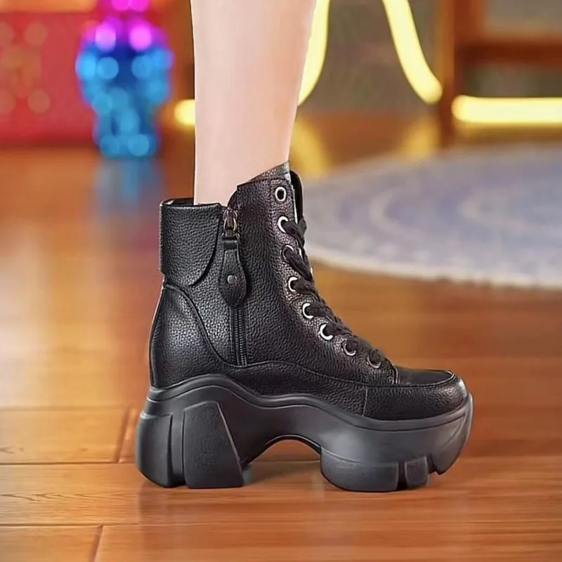 

PU Ankle Square Heel Modern Boots 2023 Fashion Spring/Autumn Ladies Shoes Zip Round Toe High Heel Mixed Colors Women's Boots