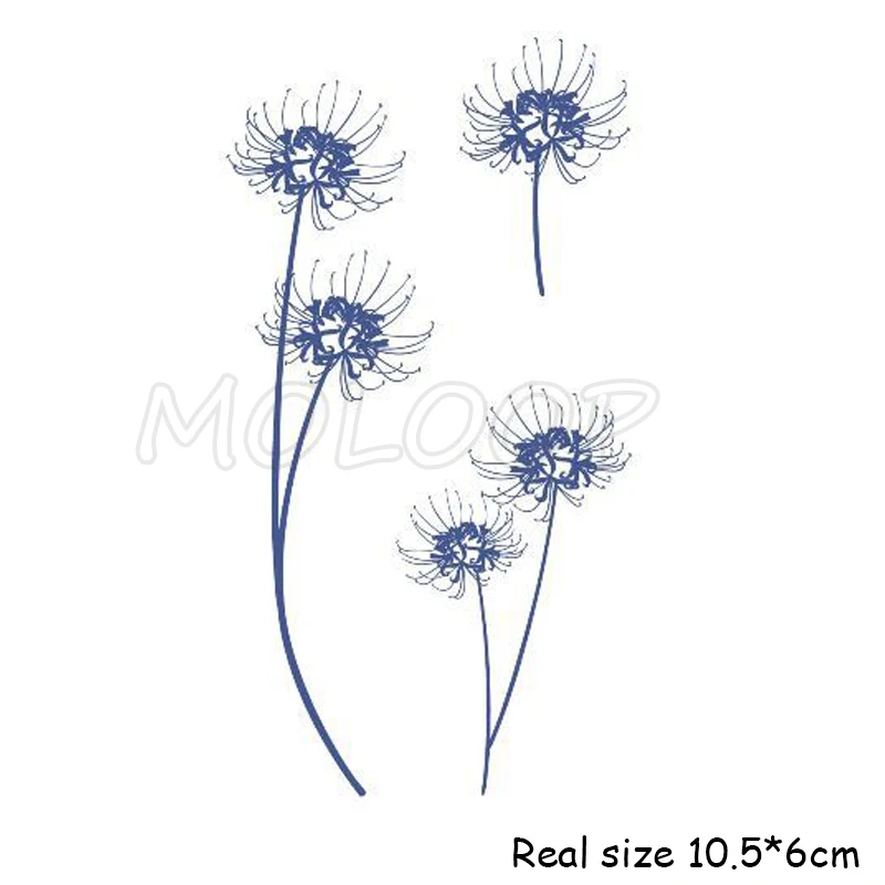 

Temporary Tattoo Sticker bule Red Spider snake Lily small flower waterproof fake Tatto flash hand Tatoo for woman girl kid
