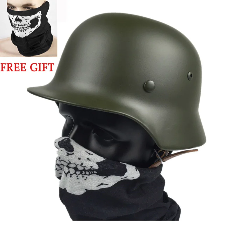 

Army German M35 Helmet Steel Green Black Steel Helmet Tactical Airsoft Accessories Helmet Hunting Special Force Safety Equipment