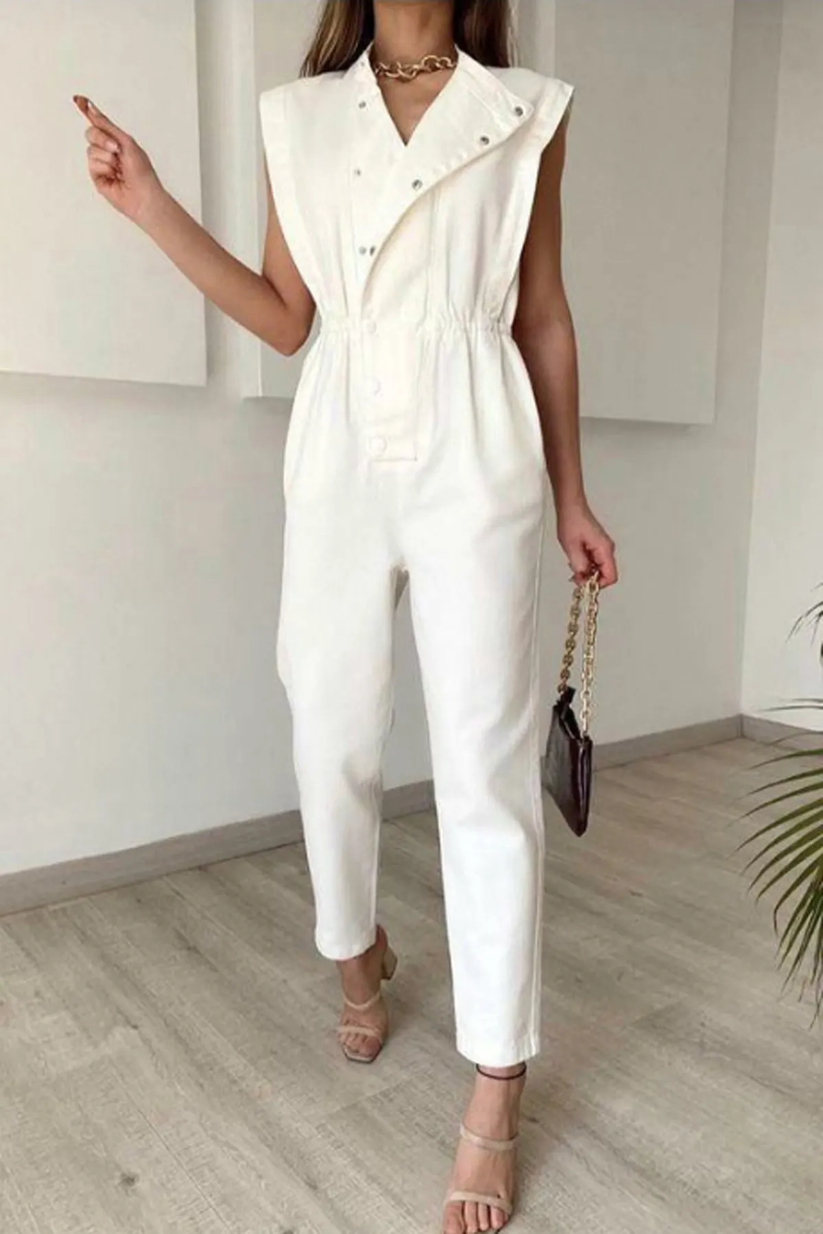 

Женский комбинезон, популярный стиль, повседневные свободные мешковатые брюки без рукавов, комбинезон, брюки, комбинезон, брюки, комбинезон...