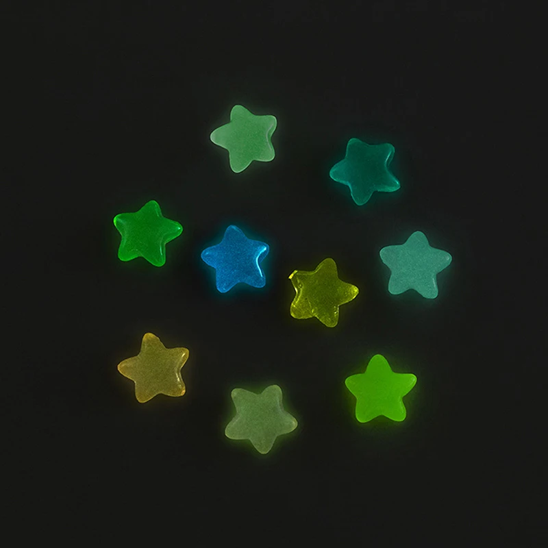 

5 шт., флуоресцентные миниатюрные украшения в форме звезды