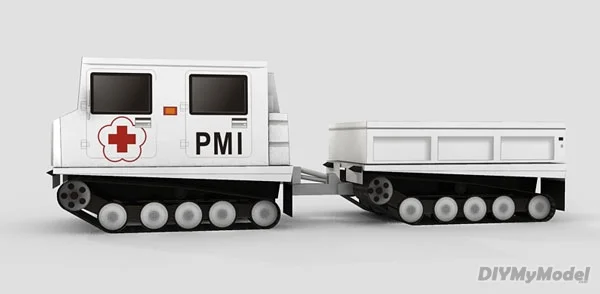 Медицинский Танк DIYMyModeI Hagglunds bv206 набор бумажных моделей ручной работы игрушка