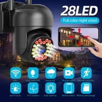 2mp wifi ip camera 28led full color night vision 1080p panoramic security camera outdoor ip66 waterproof security protection