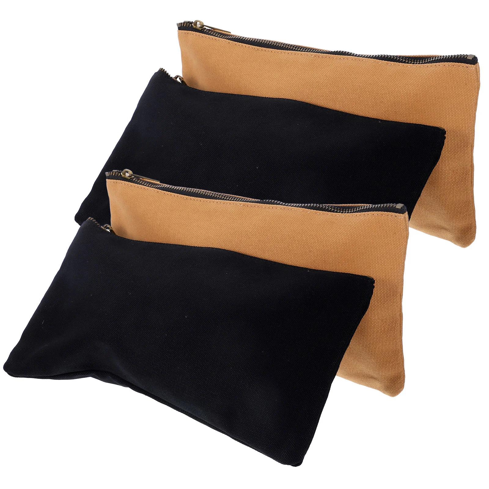 

4 pcs Canvas Tool Pouch Pouch Tool Storage Bag Tool Zipper Bag Portable Tool Bag Pouch