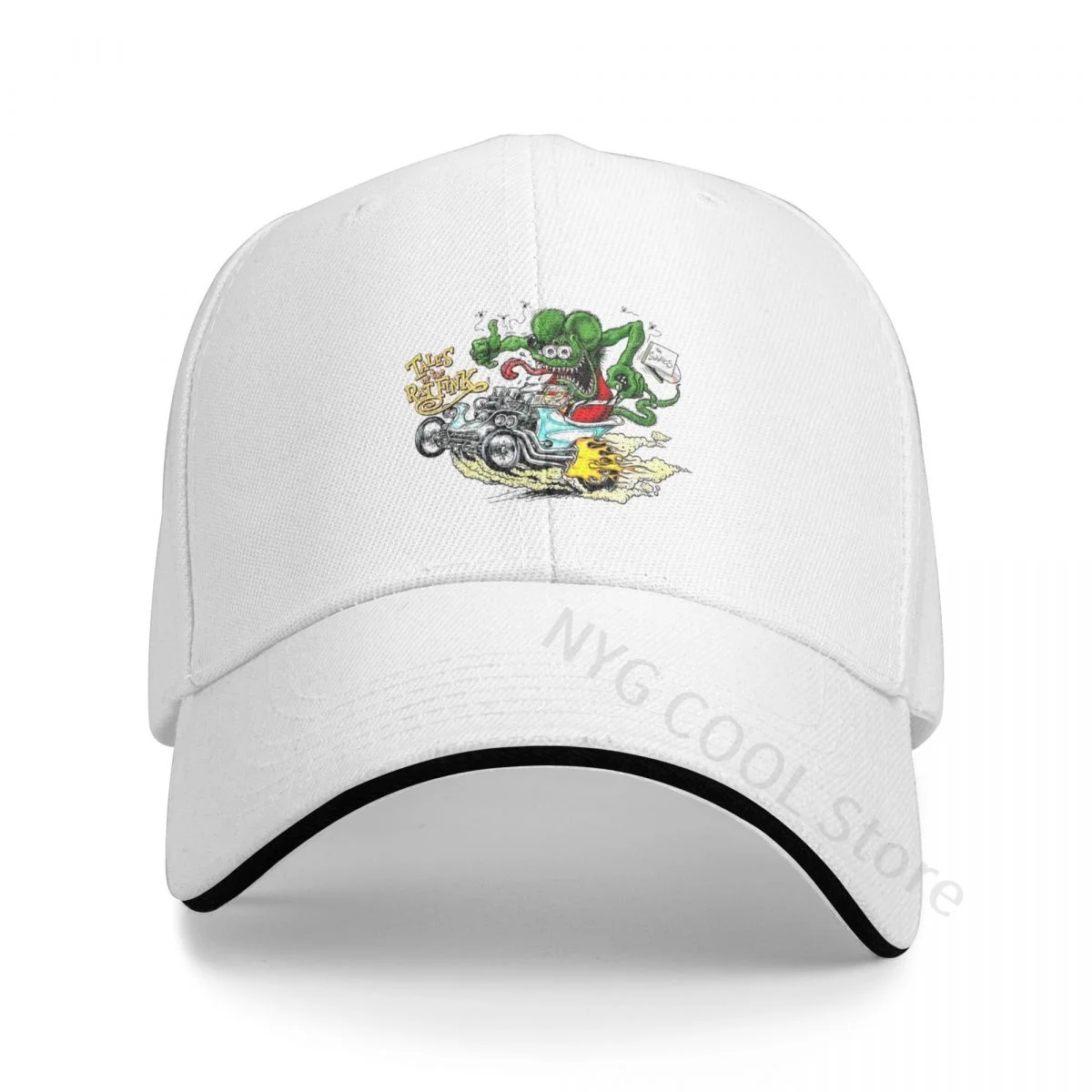 

Rat Fink Logo Baseball Cap Summer Unisex 2023 Casual Sandwich Baseball Cap Personalized Casual Hat