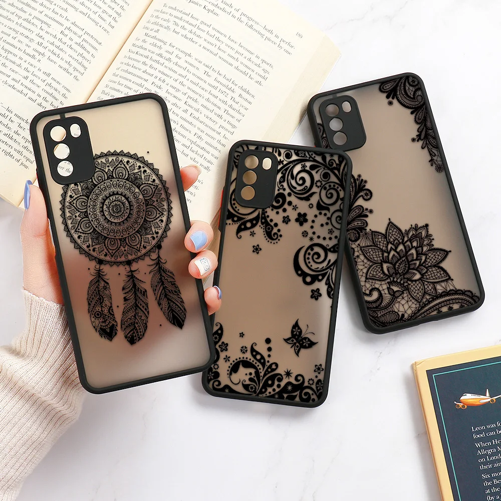 For Redmi 9 Case Flower Case For Xiaomi Redmi 9A Case Redmi 10 10C 9T Note 7 8 10 9 11 Pro 10S 9S 7S Poco X4 X3 M4 Pro Cover
