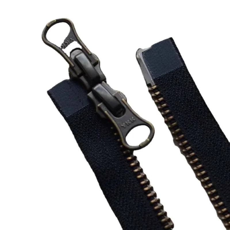 2 шт./лот YKK металлическая молния черный красный синий 5 # Бронзовая двойная