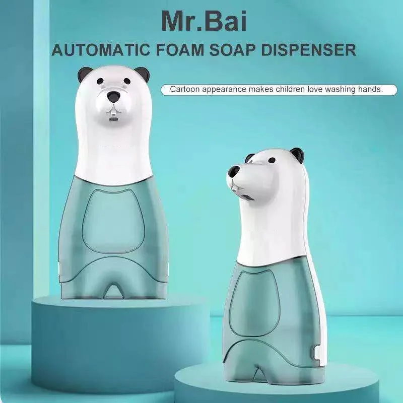Автоматический дозатор жидкого мыла USB Бесконтактный мультяшный медведь