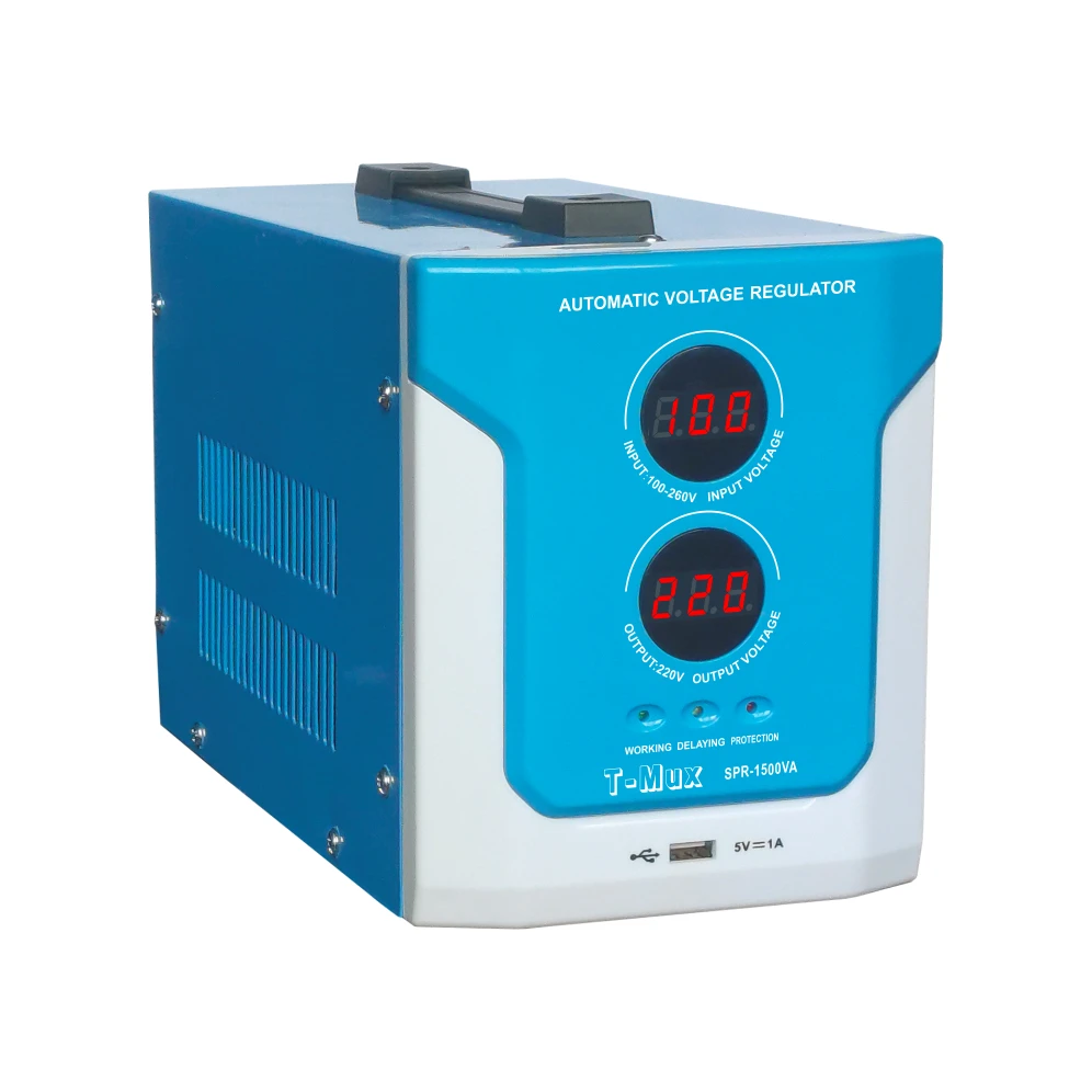 

1500VA Single phase automatic voltage regulator household AC voltage stabilizer for PC fridge air conditioner