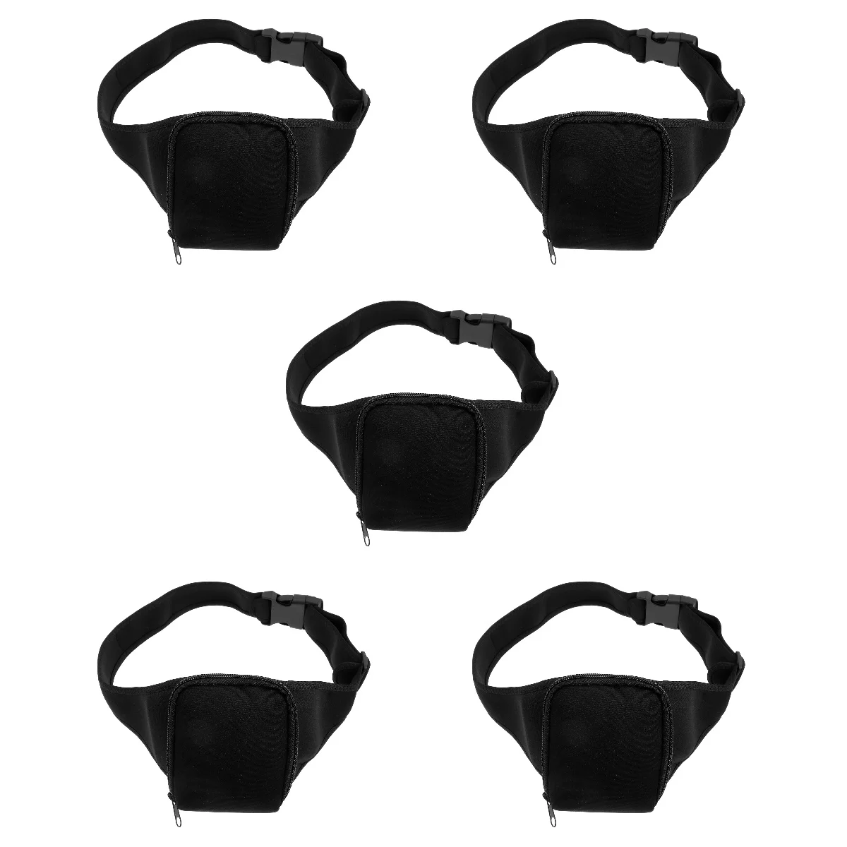 

5 Pack Sports Pouch Mic Mic Storage Bag Mic Mount Yoga Mic Holder Gym Belt Waist Bag Microphone Waist Pack