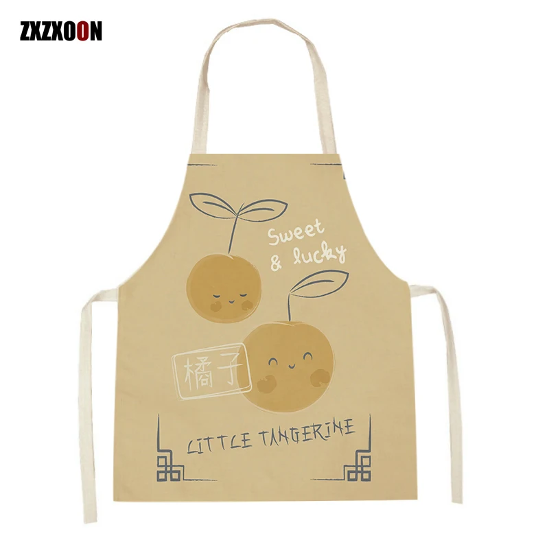 

Animal Cleaning Kitchen Aprons for Women Men Fox Polar Bear Cattle Pattern Cooking Pinafore Household Item Baking Aprons