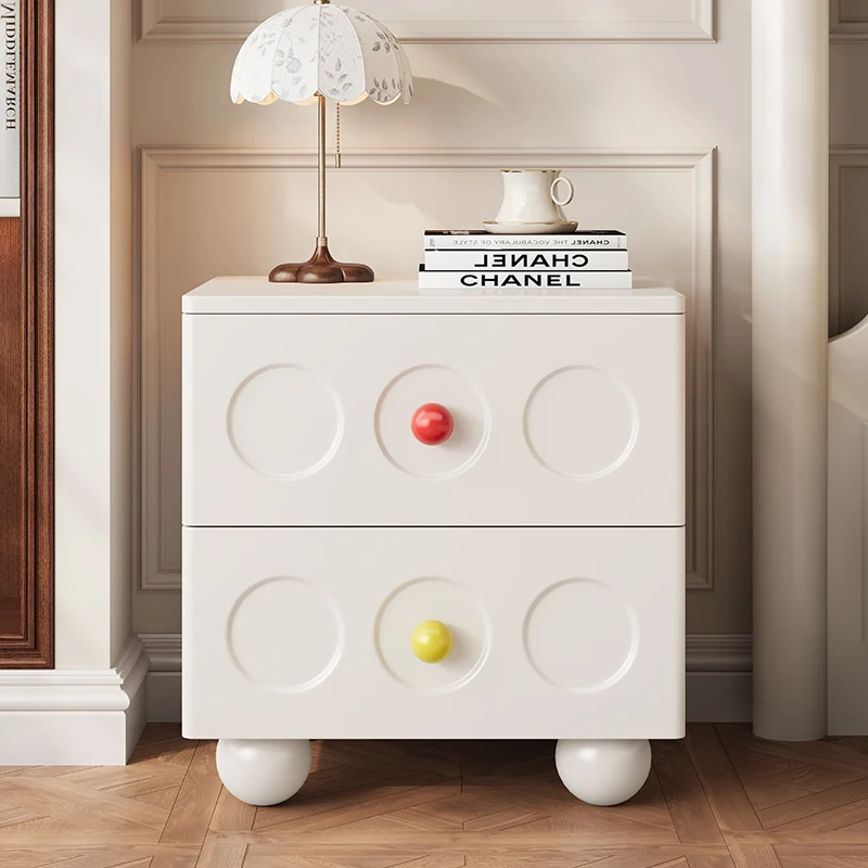 Классическая белая тумбочка деревянный современный европейский роскошный шкаф