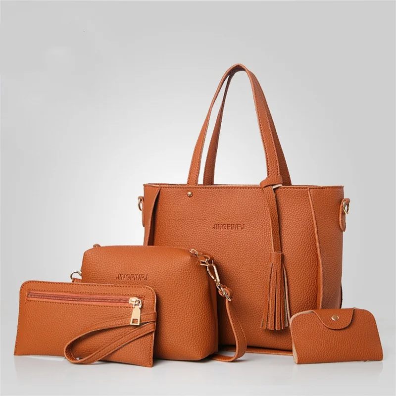 4 шт./набор женские сумки с ручками