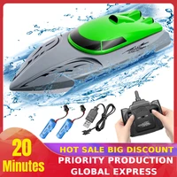 rc boat 20kmh high speed racing speedboat 2 4ghz radio remote control boats toy children rc toys pool for kids boys girls gifts