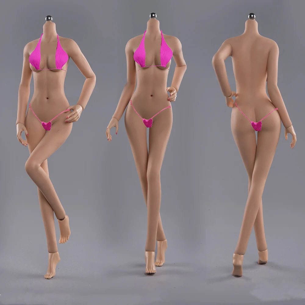 

1/6 Body Female Super-Flexible Sexy Asia Lan Small Breast Bust Detachable Foot Seamless Bodies Suntan/Pale/Normal/Pink/Tan
