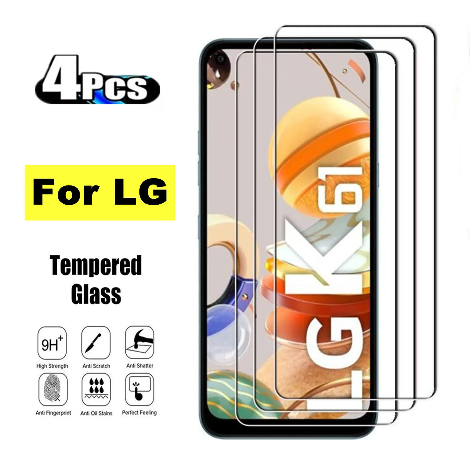 2/4 шт. закаленное стекло для LG K31 K41 K51 K61 защита для экрана закаленное стекло для LG K30 K40 K50S Q60 Q61 K22 защитная пленка