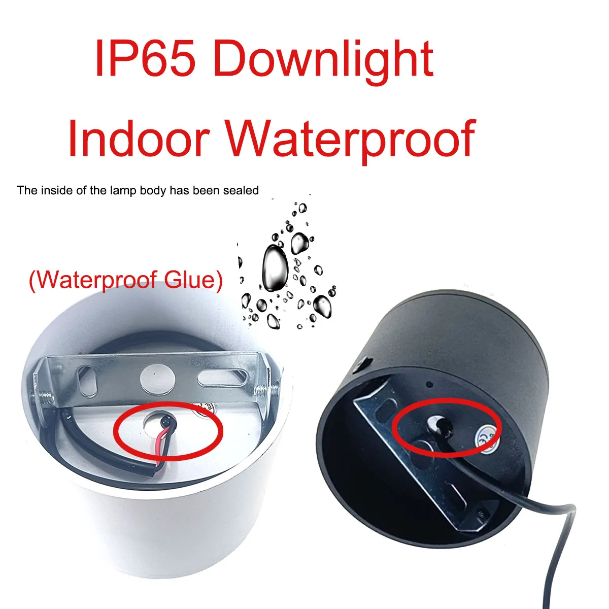 Фото IP65 220 В уличный водонепроницаемый IP66 IP67 светодиодный потолочный светильник поверхностного монтажа с регулируемой яркостью 5 Вт 7 Вт 9 Вт 12 Вт навес карниз потолочный светильник точечный светильник №2