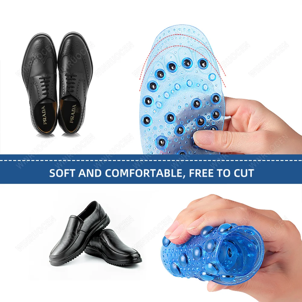 68 Magnetic High quality Massage Insoles Slimming Weight Loss Promote Blood For Men/ Women Health Care Shoe Pads Unisex