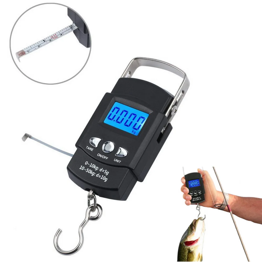 

Portable Digital Scale Lcd Display Suitcase Travel Handheld Weighing Hanging Scale For Fishing Accessories Electronic Balance