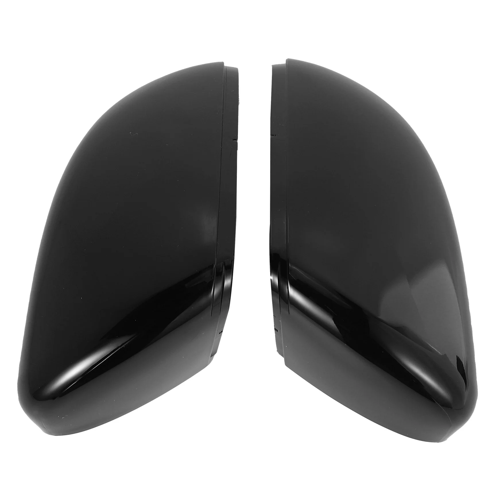 

Left+Right Gloss Black Wing Door Rear View Mirror Cover For Touran Golf Mk6