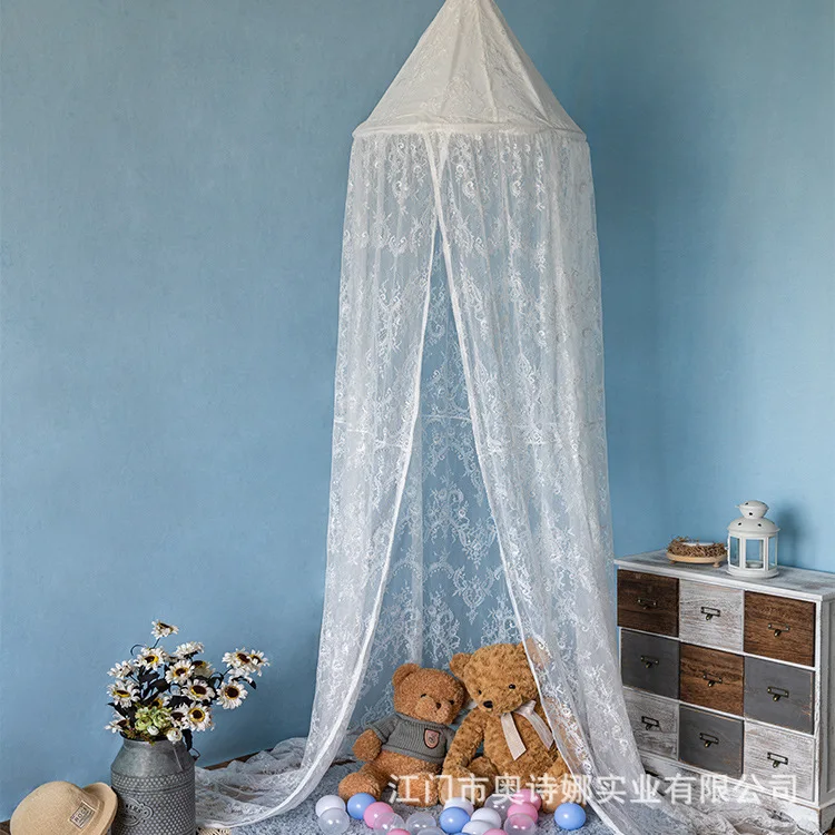 

Mosquito Net Princess Child Reading Corner Baby Play Tent Decorative Room Lace Fabric Account