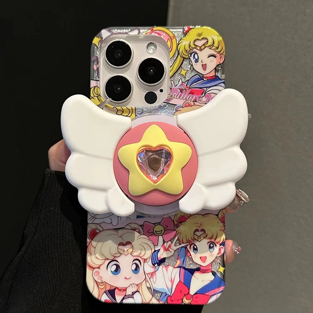 Чехол для телефона с аниме Сейлор Мун 15Promax Iphone 14/13Mini мультяшный 12/11 магнитным