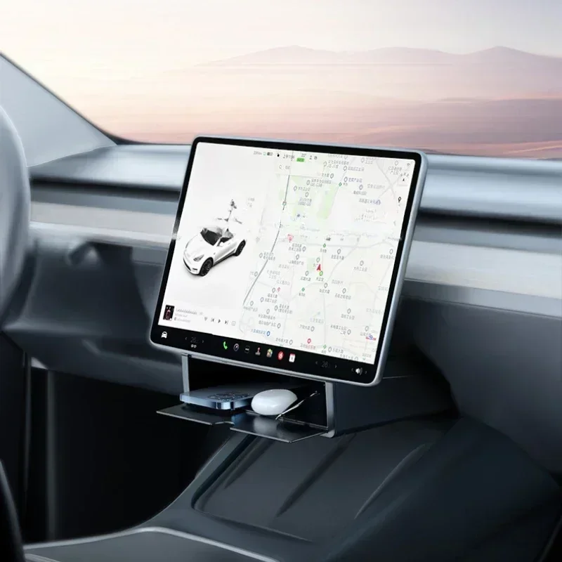 

Центральный экран навигации для Tesla Model 3/Y под ящик для хранения Коробка для хранения полка аксессуары для интерьера