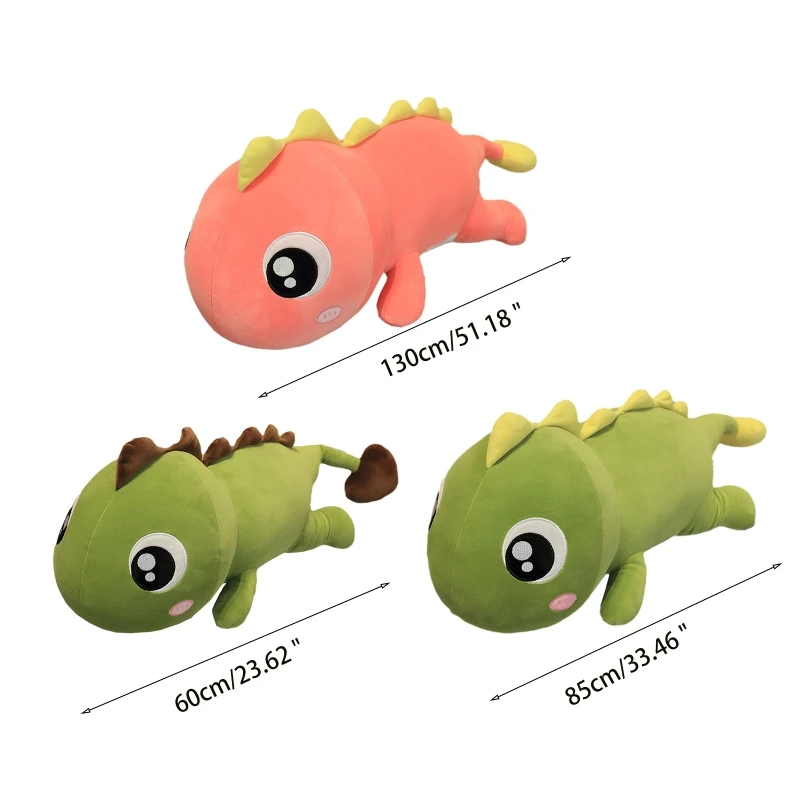 

D7YD Cartoon Dinosaur Plush Pillow for Kindergartens Game Rooms for Reading Watching Television Studying Lovely Creative