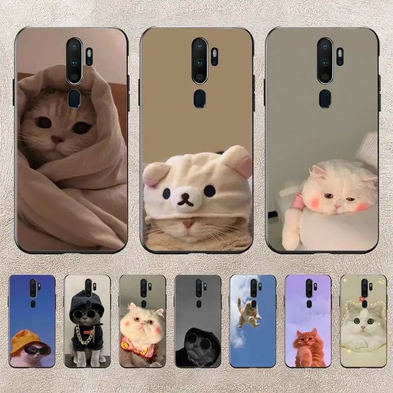 

Cut Funny Cat Phone Case For Redmi 9A 8A 6A Note 9 8 10 11S 8T Pro K20 K30 K40 Pro PocoF3 Note11 5G Case