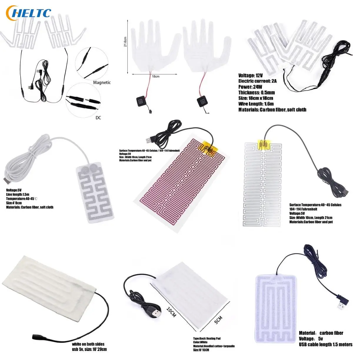 

1 компл. USB электрическая Подогреваемая куртка Golve стелька нагревательная подушка для улицы теплая зимняя нагревательная жилетка подушечки ...