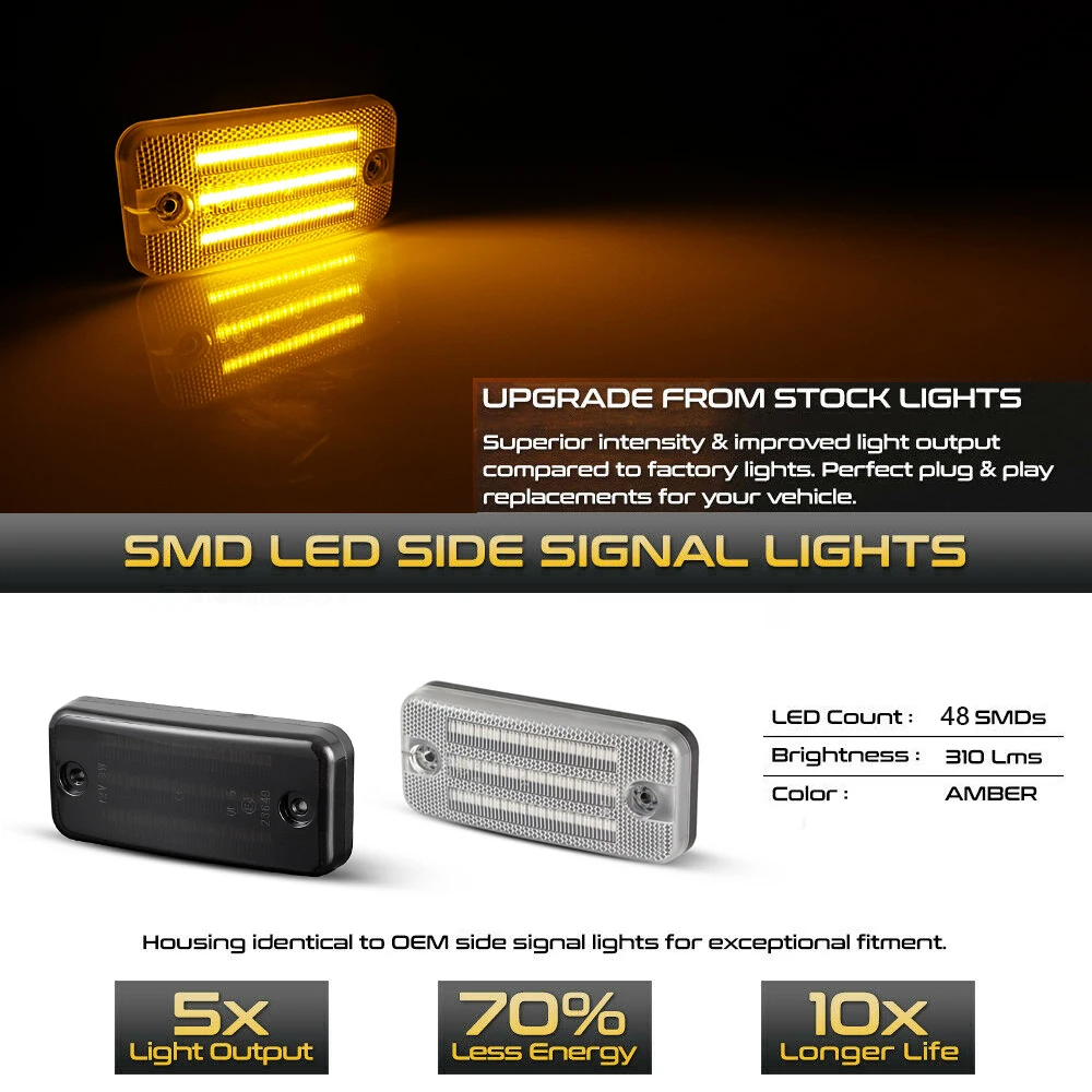 Светодиодсветодиодный динамические боковые габаритные огни для крыла