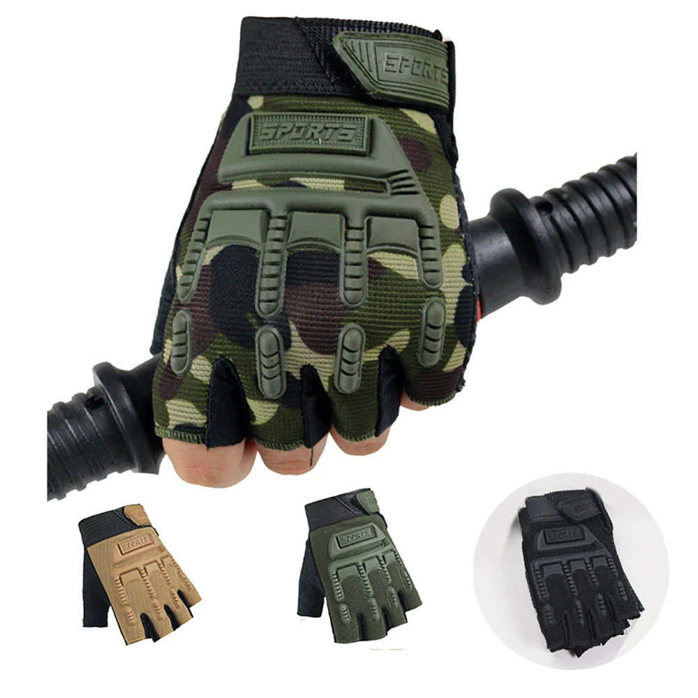 Children'S Half Finger Gloves Anti Slip And Wear-Resistant O