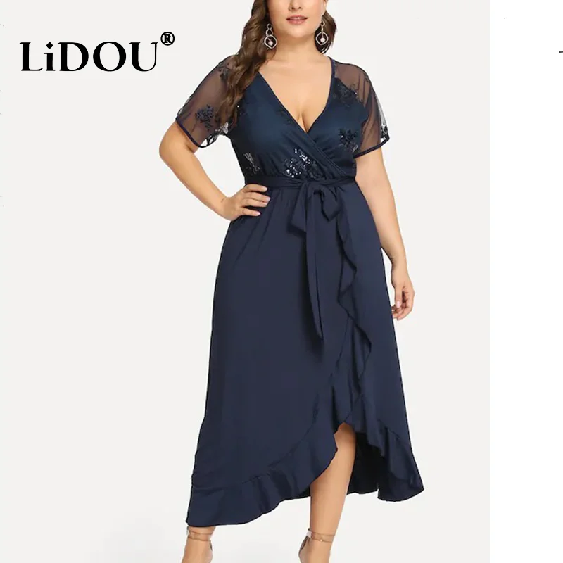 Женское винтажное платье с коротким рукавом