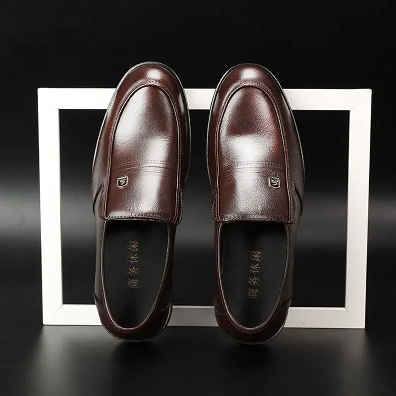 Официальная легированная кожаная деловая Классическая обувь для мужчин
