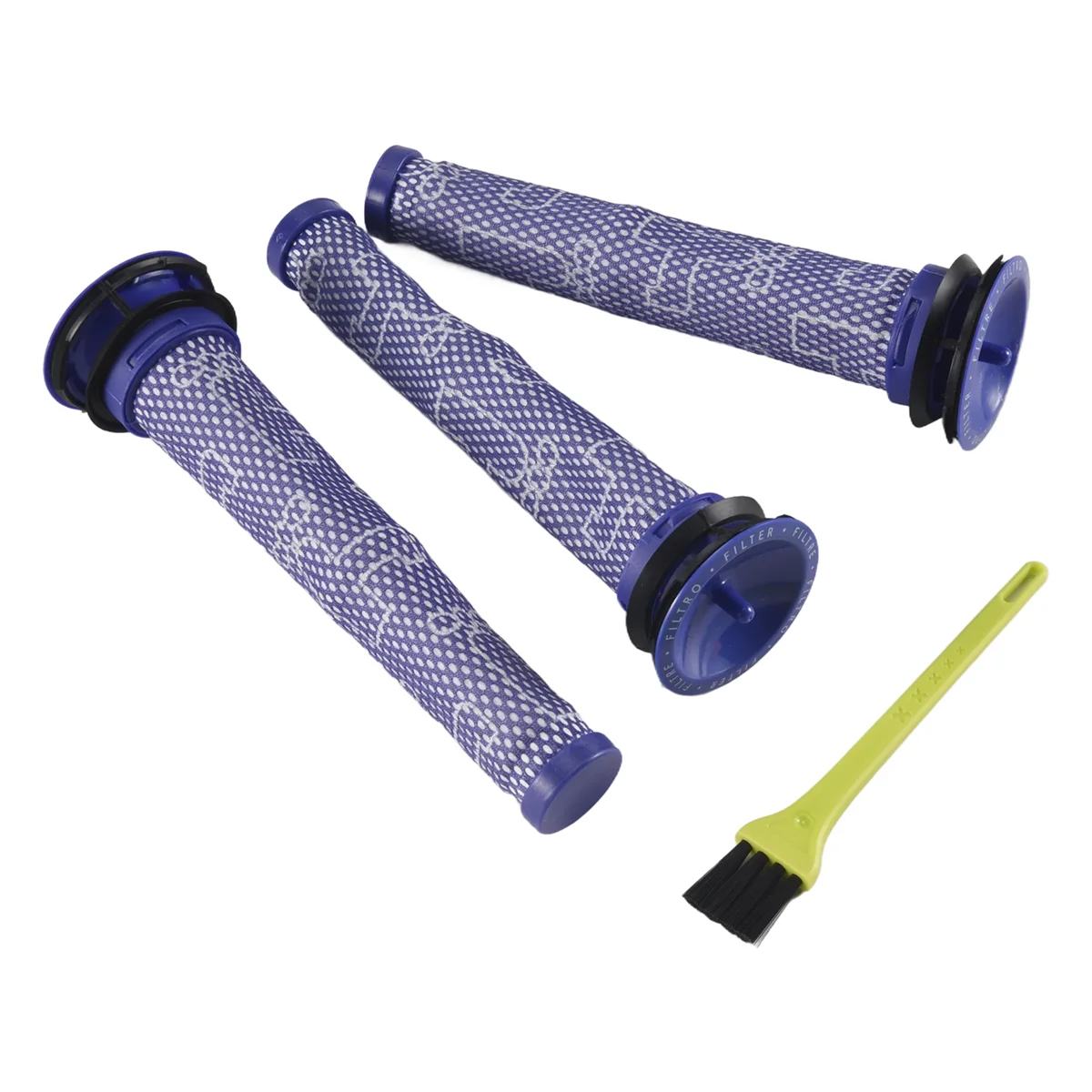 Комплект из 3 предварительных фильтров для Dyson DC58 DC59 V6 V7 V8. Запасные части комплект