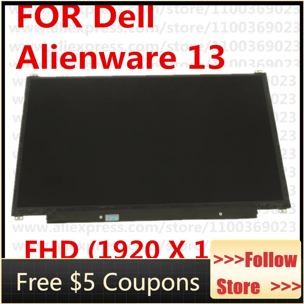 

ЖК-дисплей для Dell Alienware 13 P56G001 13,3 "FHD, светодиодный широкоформатный матовый 60 Гц, 30 контактов 1920 × 1080 - No TS - 9T7WM