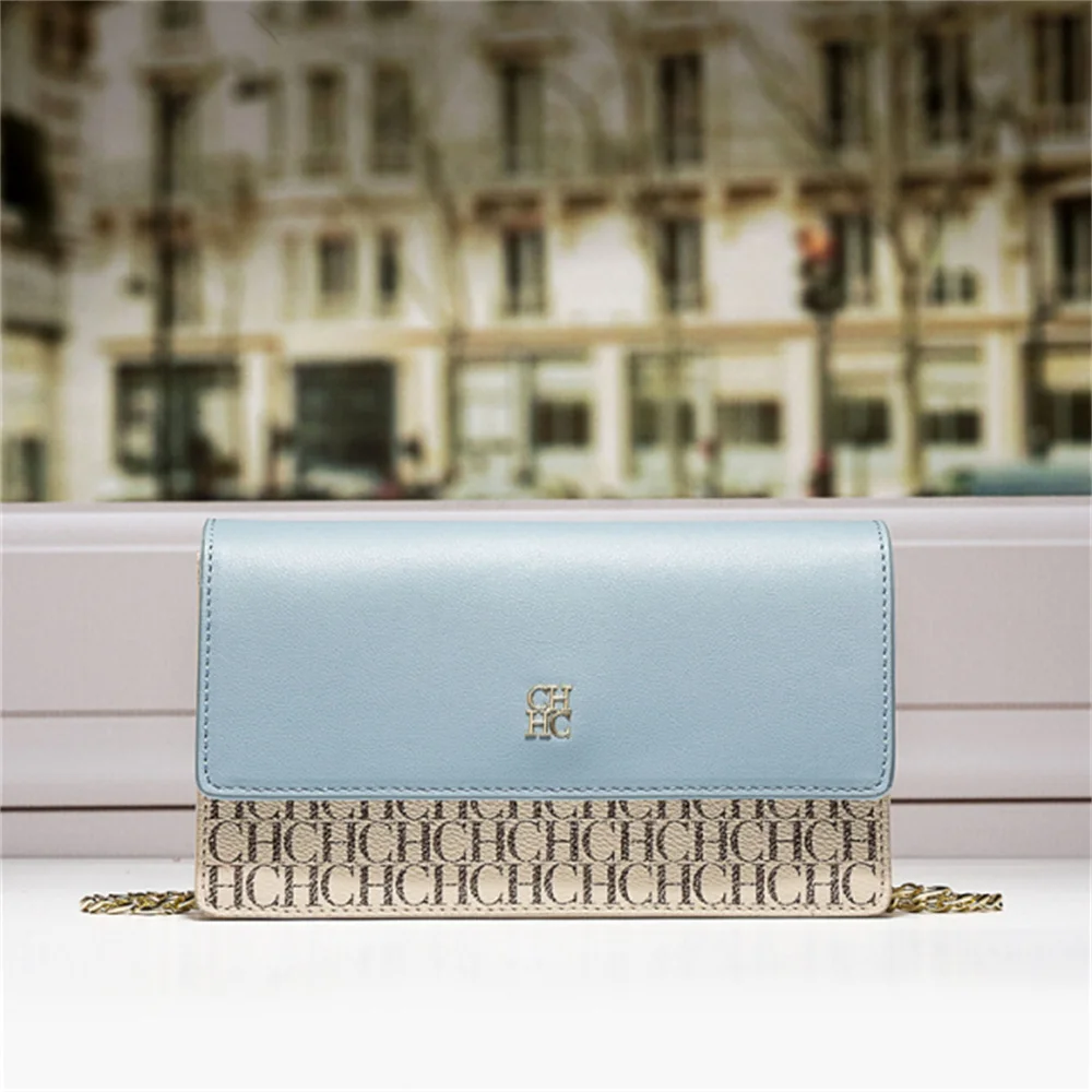 

CHCH HCHC 100% Genuine Leather Crossbody Bag for Women Luxury Designer Purses and Handbags Ladies Evening Party Flaps Chain Sac