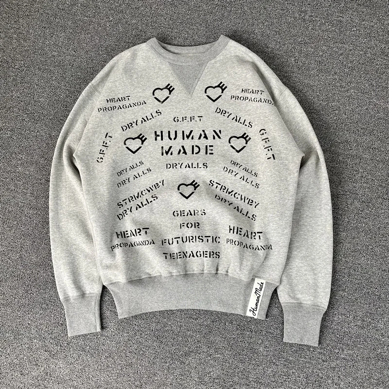 

Свитшот из хлопка и флиса с надписью