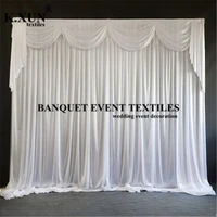 nice looking ice silk wedding backdrop curtain glitter banquet party wall photo booth event party decoration