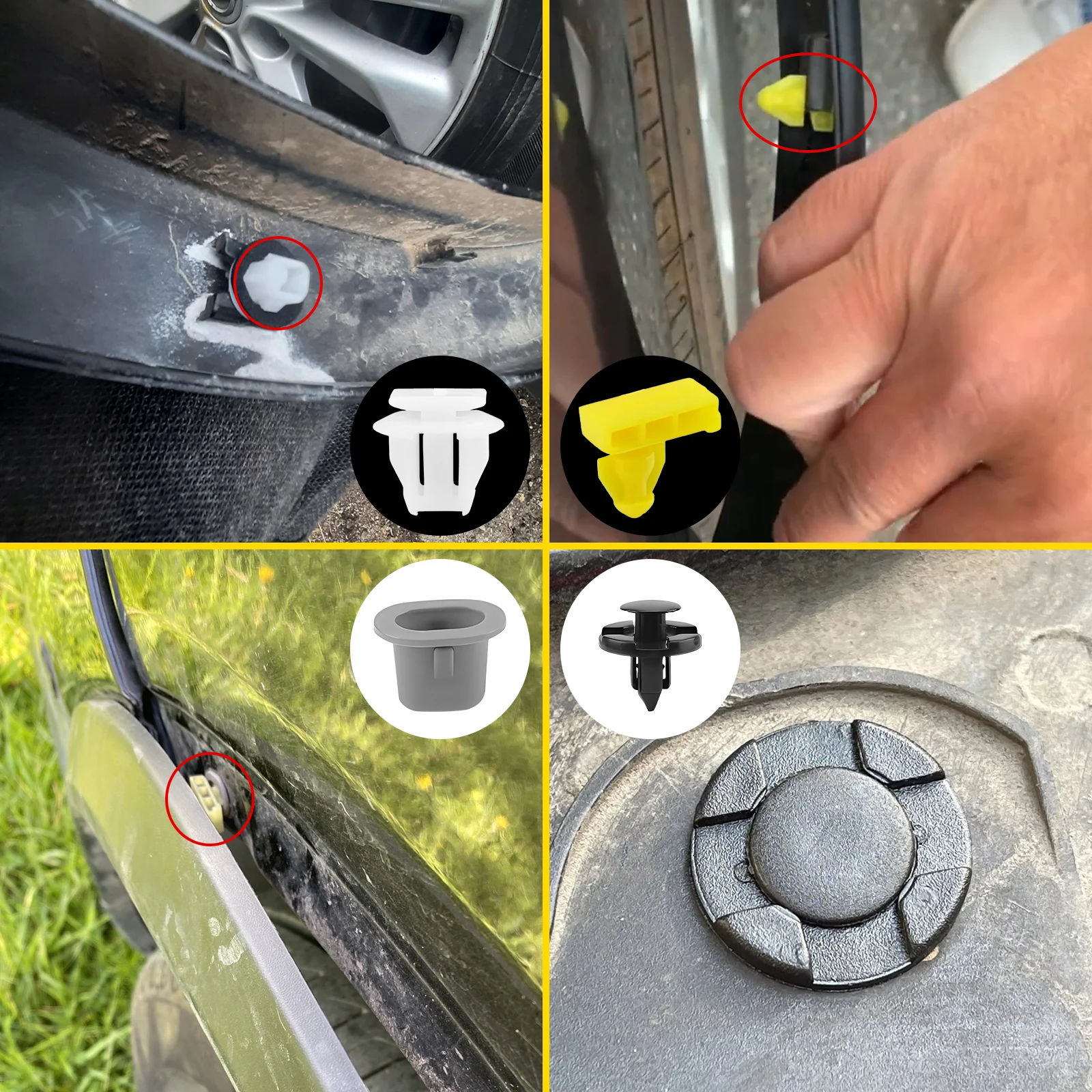 46 шт. фиксаторы для накладки колесной арки Nissan Armade Juke Murano Rogue Infiniti QX56 QX80 01553-09321